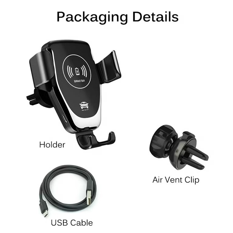 Wireless Car Charger, Smart Auto-Clamping Wireless Car Charger Mount, Fast Charging