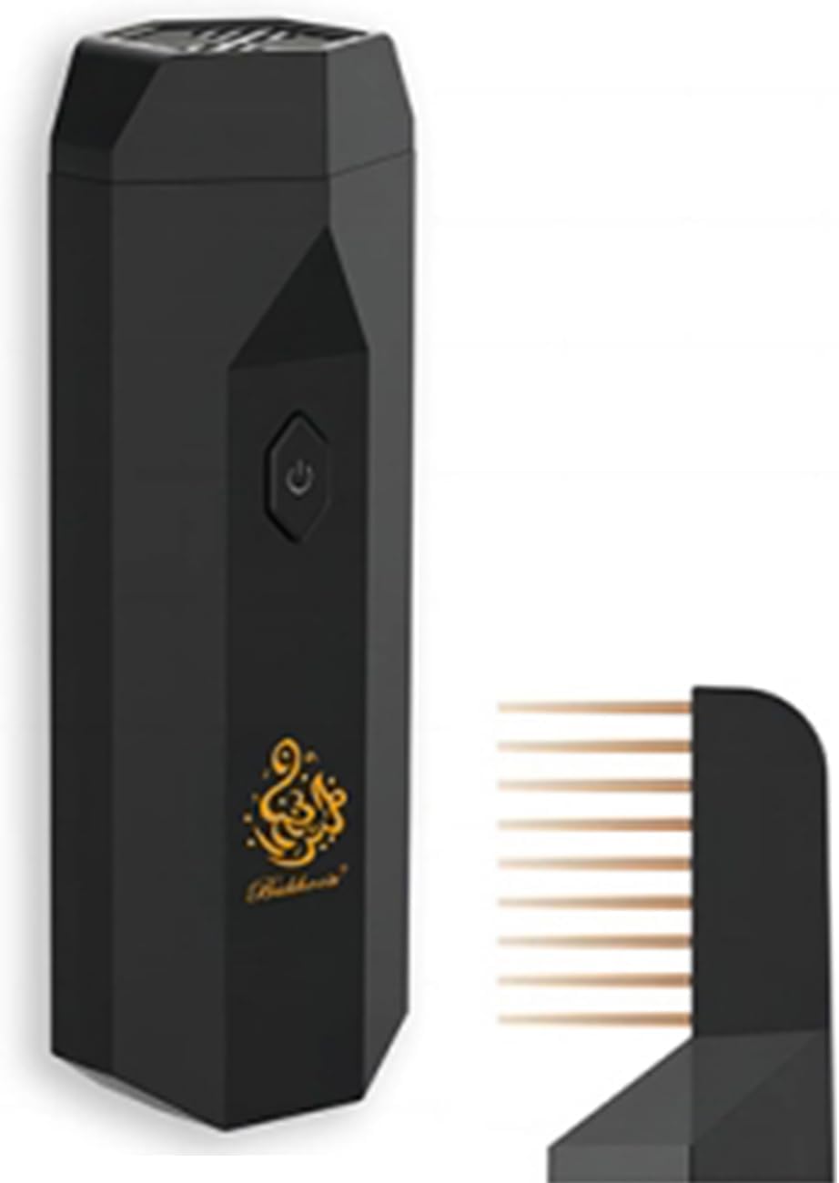 Hair Bakhoor Electric Oud Hair Comb Diffuser – Portable Rechargeable Incense Burner for Bakhoor & Oud