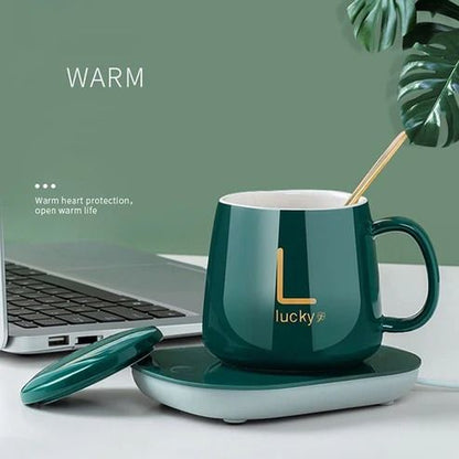 Electric Coffee Warmer |Smart Mug Warmer Anti-Slip for Coffee, Tea, Hot Chocolate, Beverage (Green)