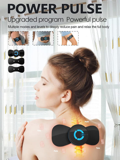Electric Mini Massager Machine,Low Frequency Multi Function Physiotherapy Instrument Muscle Stimulator,Full Body Pain Relief Therapy Device