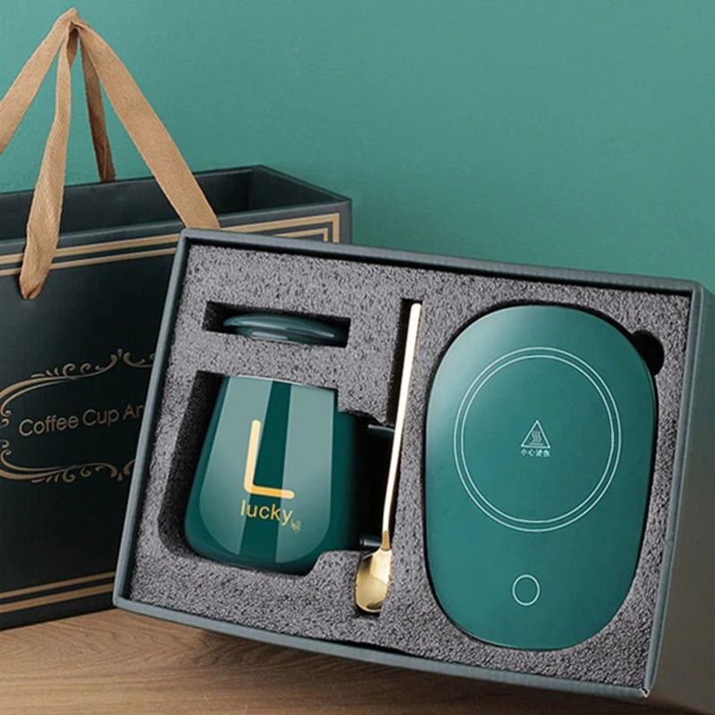Electric Coffee Warmer |Smart Mug Warmer Anti-Slip for Coffee, Tea, Hot Chocolate, Beverage (Green)