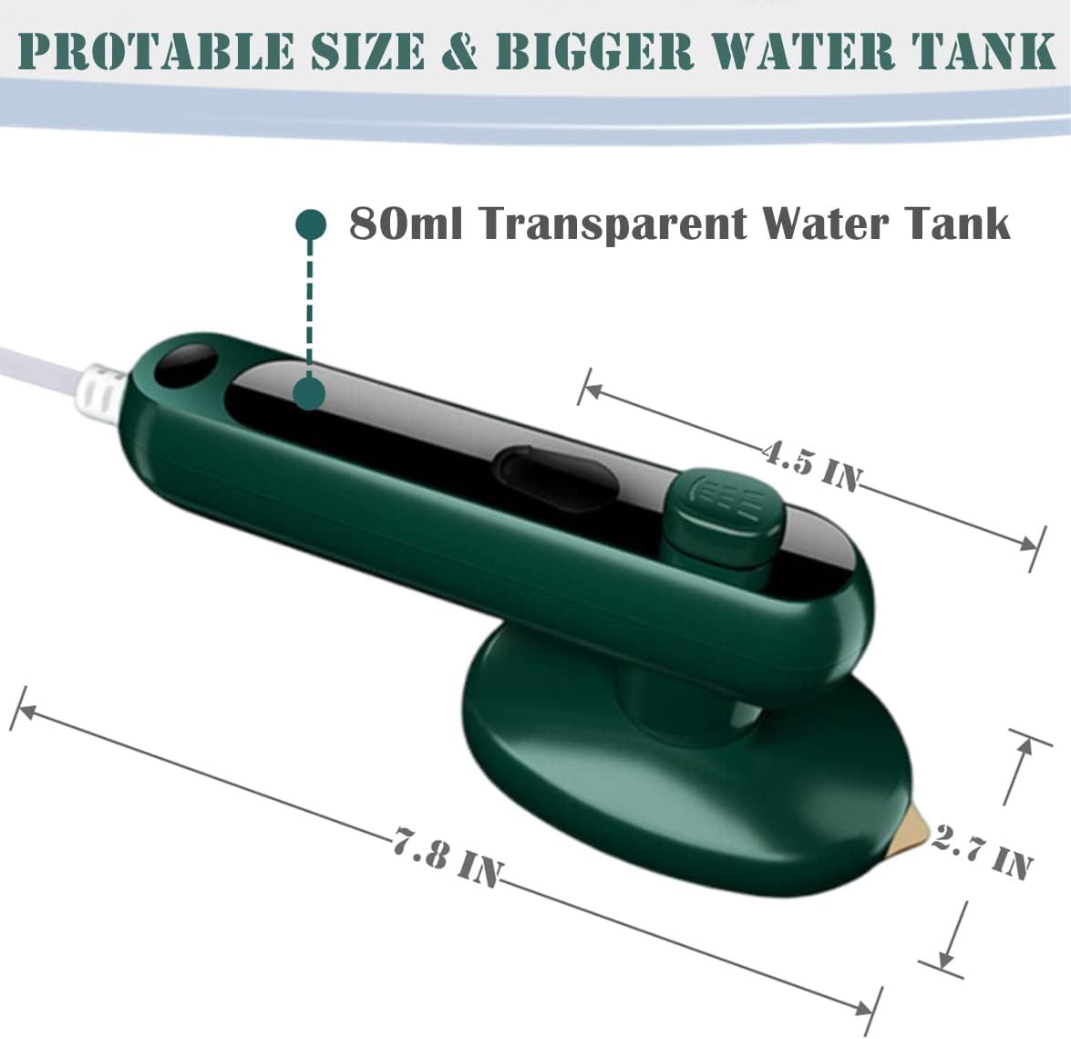 Mini Travel Iron for Clothes, Portable Mini Iron for Travel, Portable Mini Ironing Machine for Dry & Wet Ironing| EliteDropix Store.