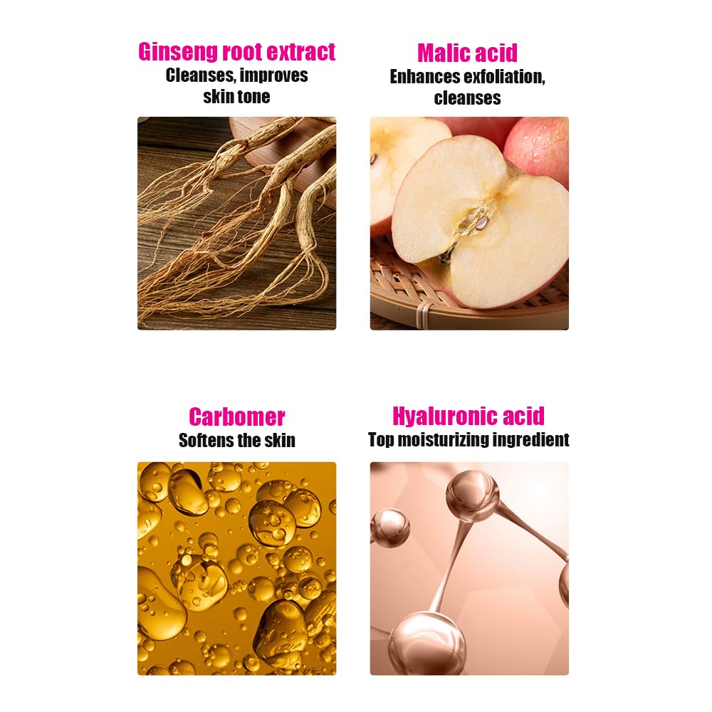 Peach Extract Fruit Acid Exfoliating Cream Deep Cleaning Face Body Scrub Skin Care 140g / 4.94oz