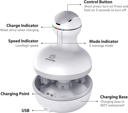 Electric Scalp Massager UAE | Head Massage Tool for Hair Growth | Stress Free  Scalp and Hair Deep Clean