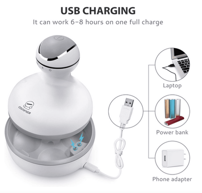 Electric Scalp Massager UAE | Head Massage Tool for Hair Growth | Stress Free  Scalp and Hair Deep Clean