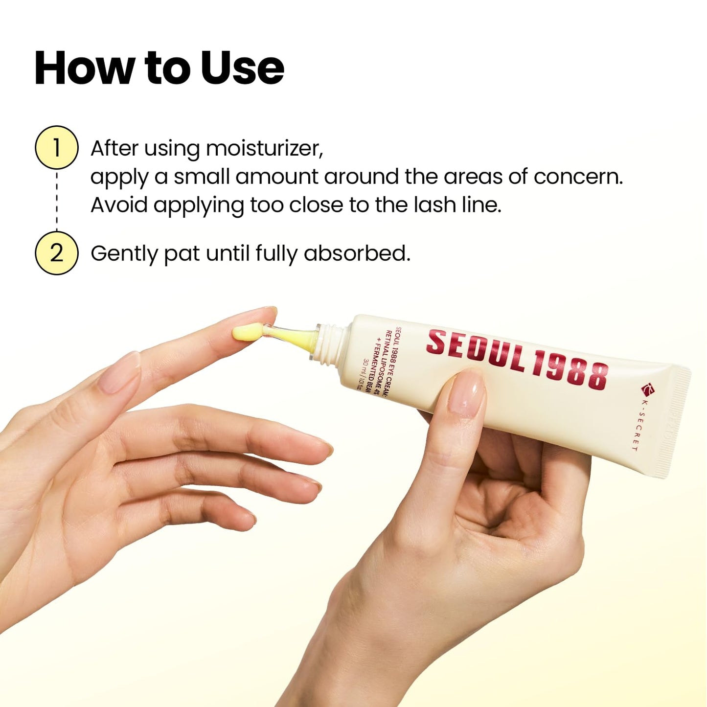 SEOUL 1988 Retinal Eye Cream – Formulated with Advanced Retinal Liposome 4% and  for Dark Circles and Fine Line Care | Korean Skincare, 30ml /