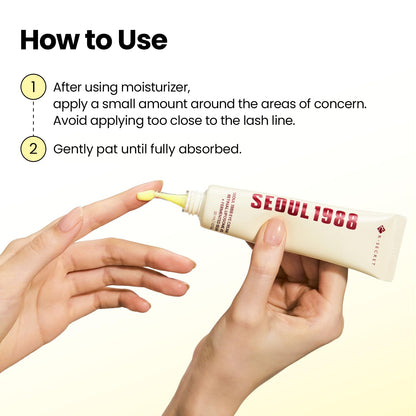 SEOUL 1988 Retinal Eye Cream – Formulated with Advanced Retinal Liposome 4% and  for Dark Circles and Fine Line Care | Korean Skincare, 30ml /