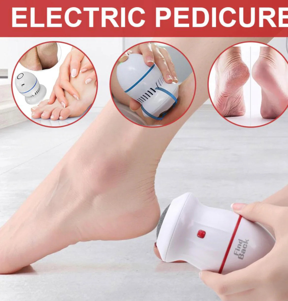Electric Callus Remover | Portable rechargeable| For smooth soft feet .